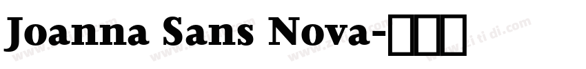 Joanna Sans Nova字体转换
